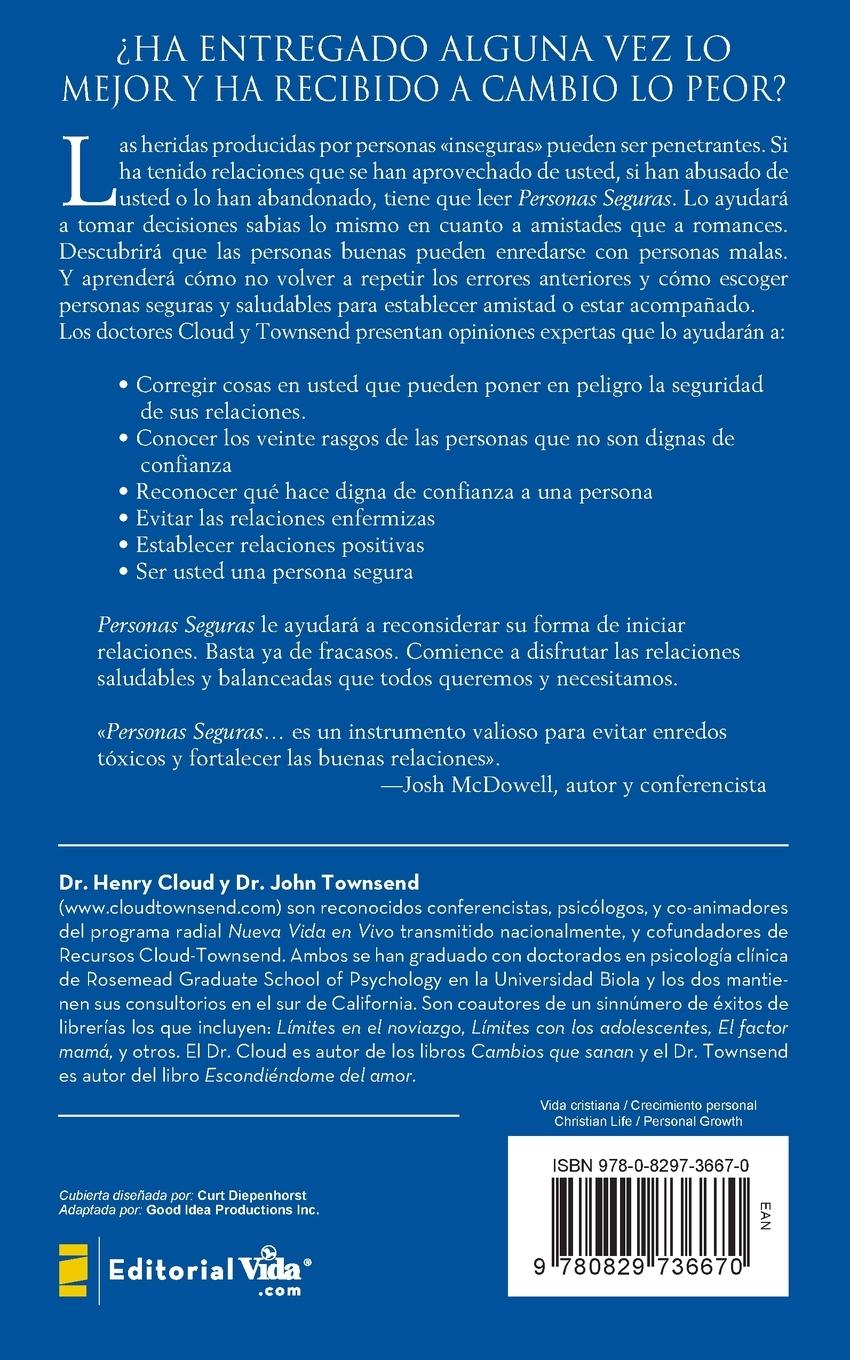 Rückseitencover Personas Seguras