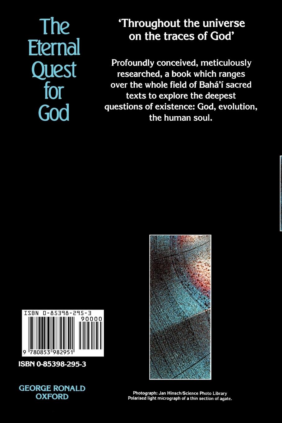 Rückseitencover The Eternal Quest for God