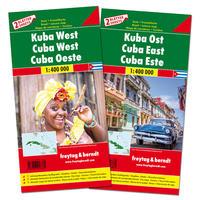 Vorderes Coverbild Kuba West und Ost, Autokarten Set 1:400.000