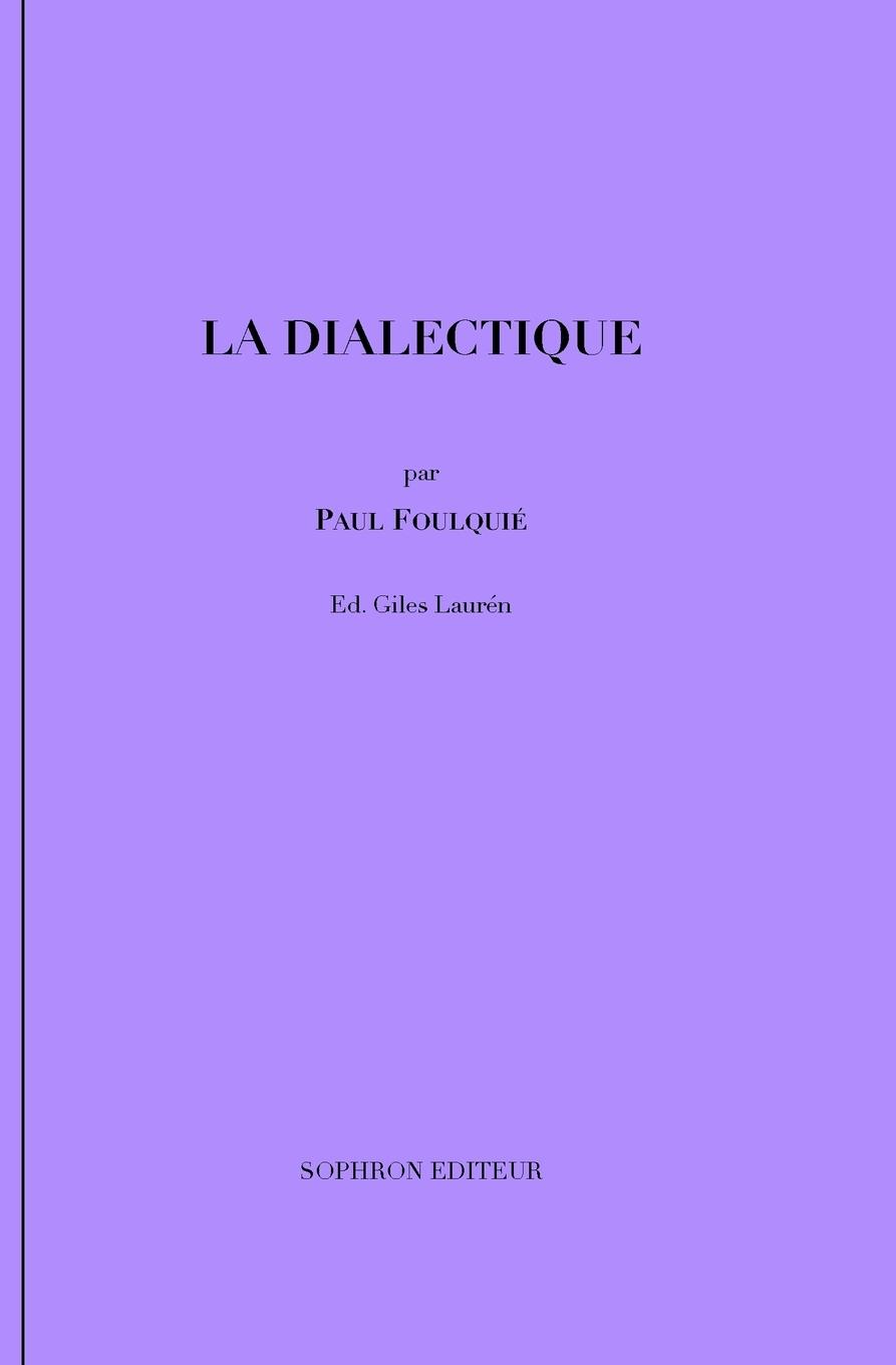 Vorderes Coverbild La dialectique