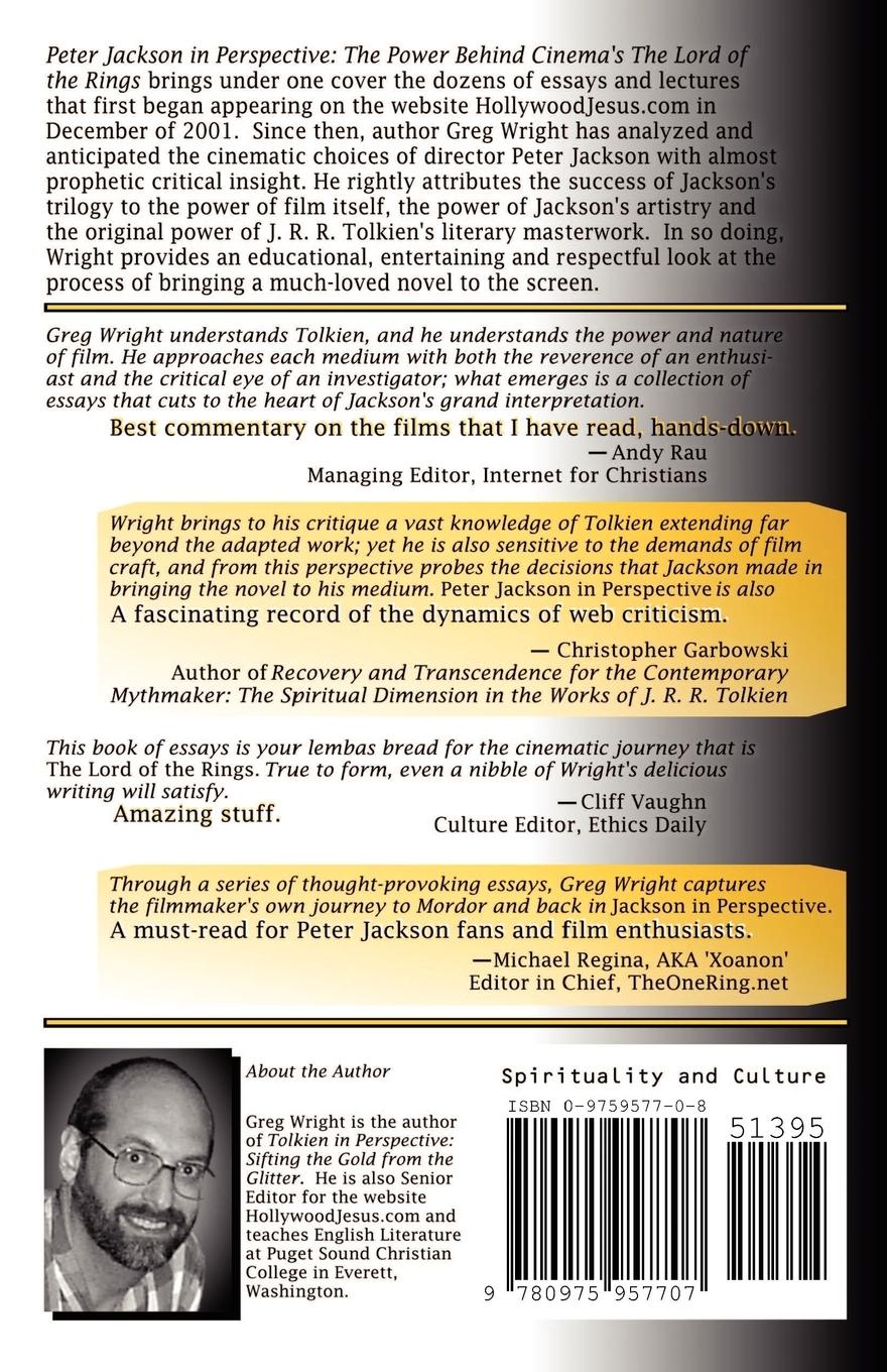 Rückseitencover Peter Jackson in Perspective