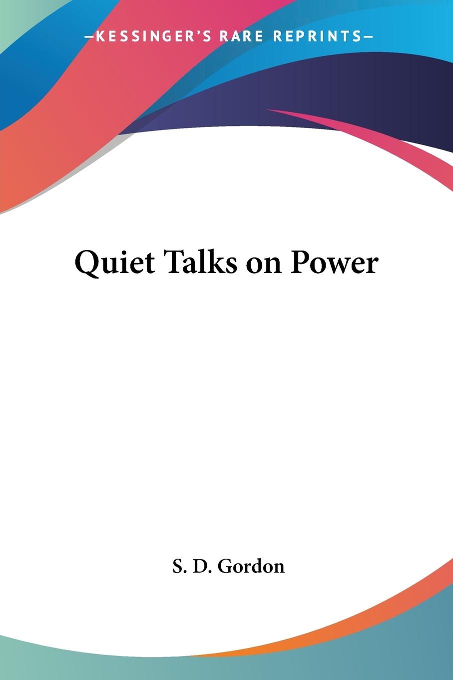 Vorderes Coverbild Quiet Talks on Power