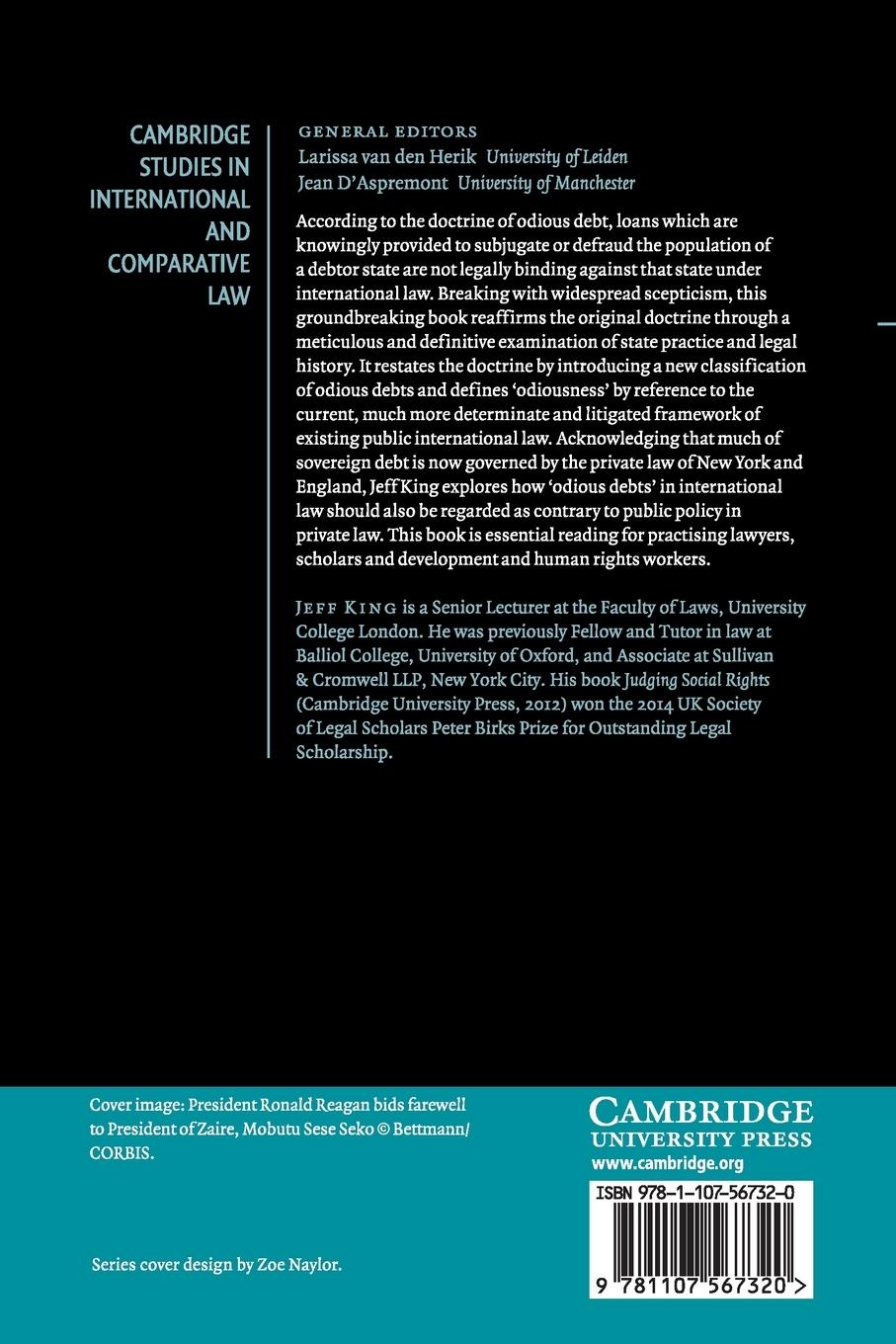 Rückseitencover The Doctrine of Odious Debt in International Law