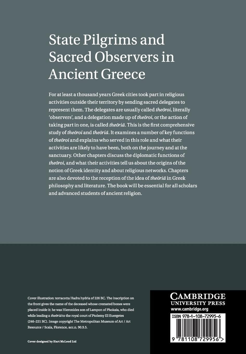 Rückseitencover State Pilgrims and Sacred Observers in Ancient Greece
