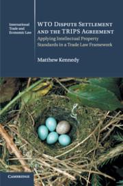 Vorderes Coverbild WTO Dispute Settlement and the TRIPS Agreement