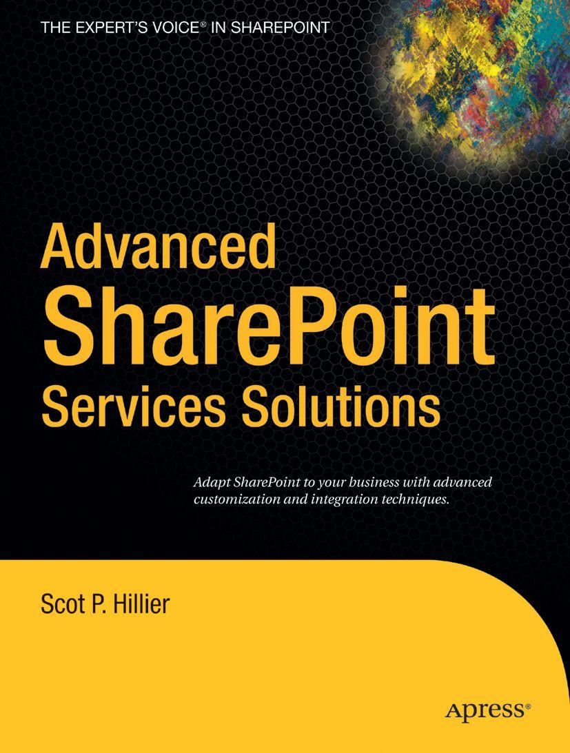 Vorderes Coverbild Advanced Sharepoint Services Solutions