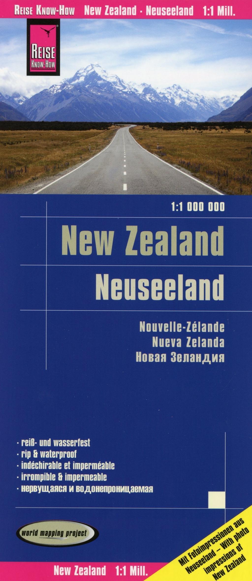 Vorderes Coverbild Reise Know-How Landkarte Neuseeland 1 : 1.000.000