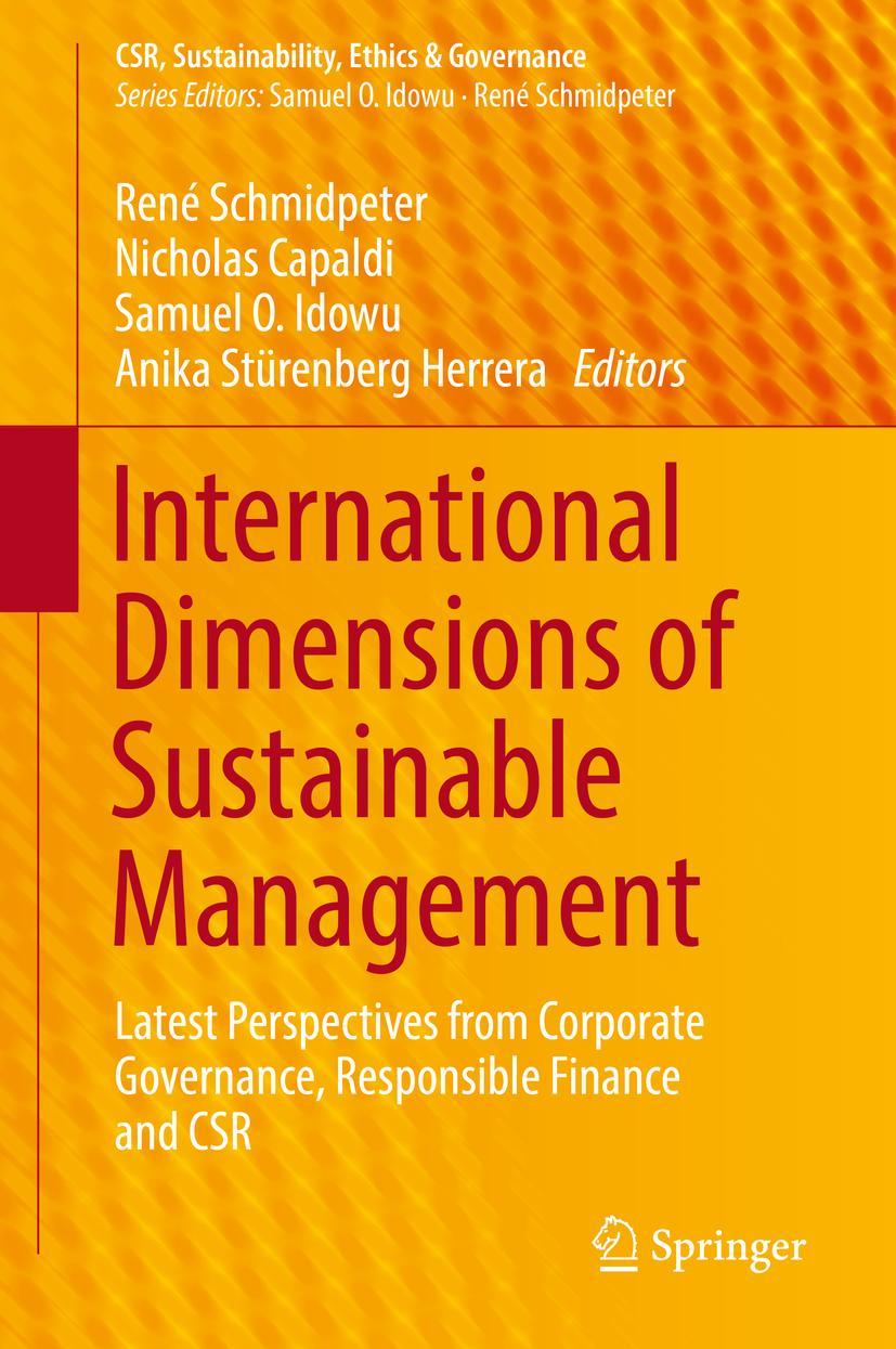 Vorderes Coverbild International Dimensions of Sustainable Management