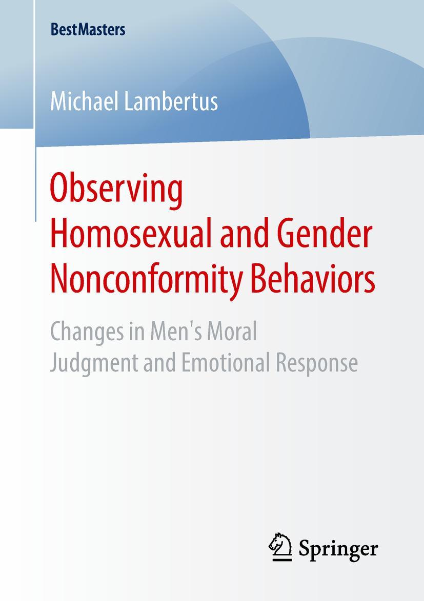 Vorderes Coverbild Observing Homosexual and Gender Nonconformity Behaviors