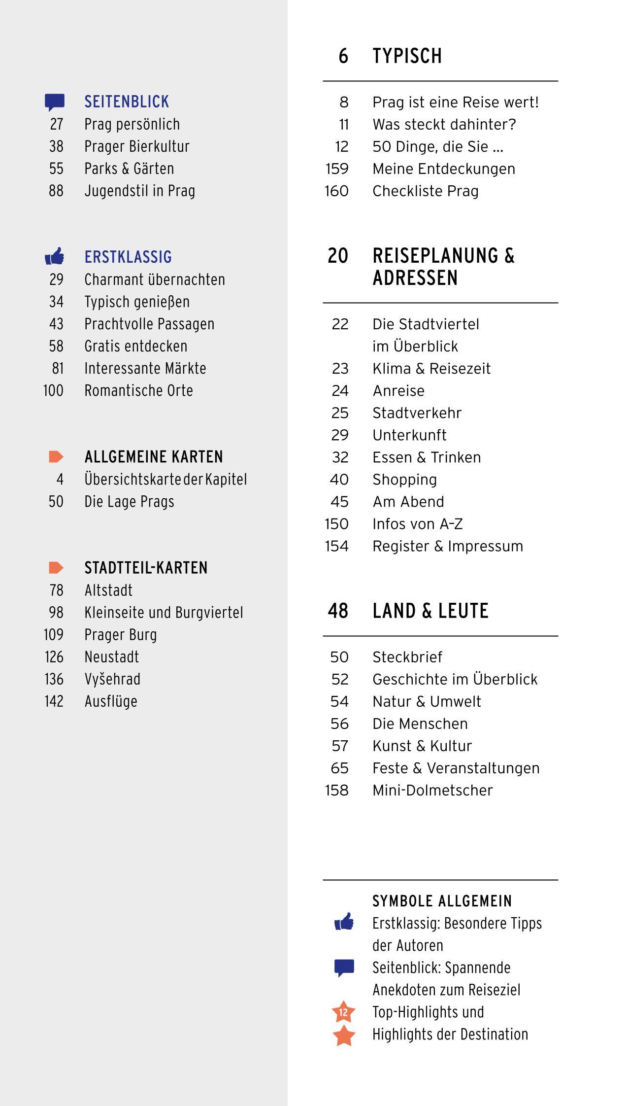 Beispielinhalt (Bild) POLYGLOTT on tour Reiseführer Prag