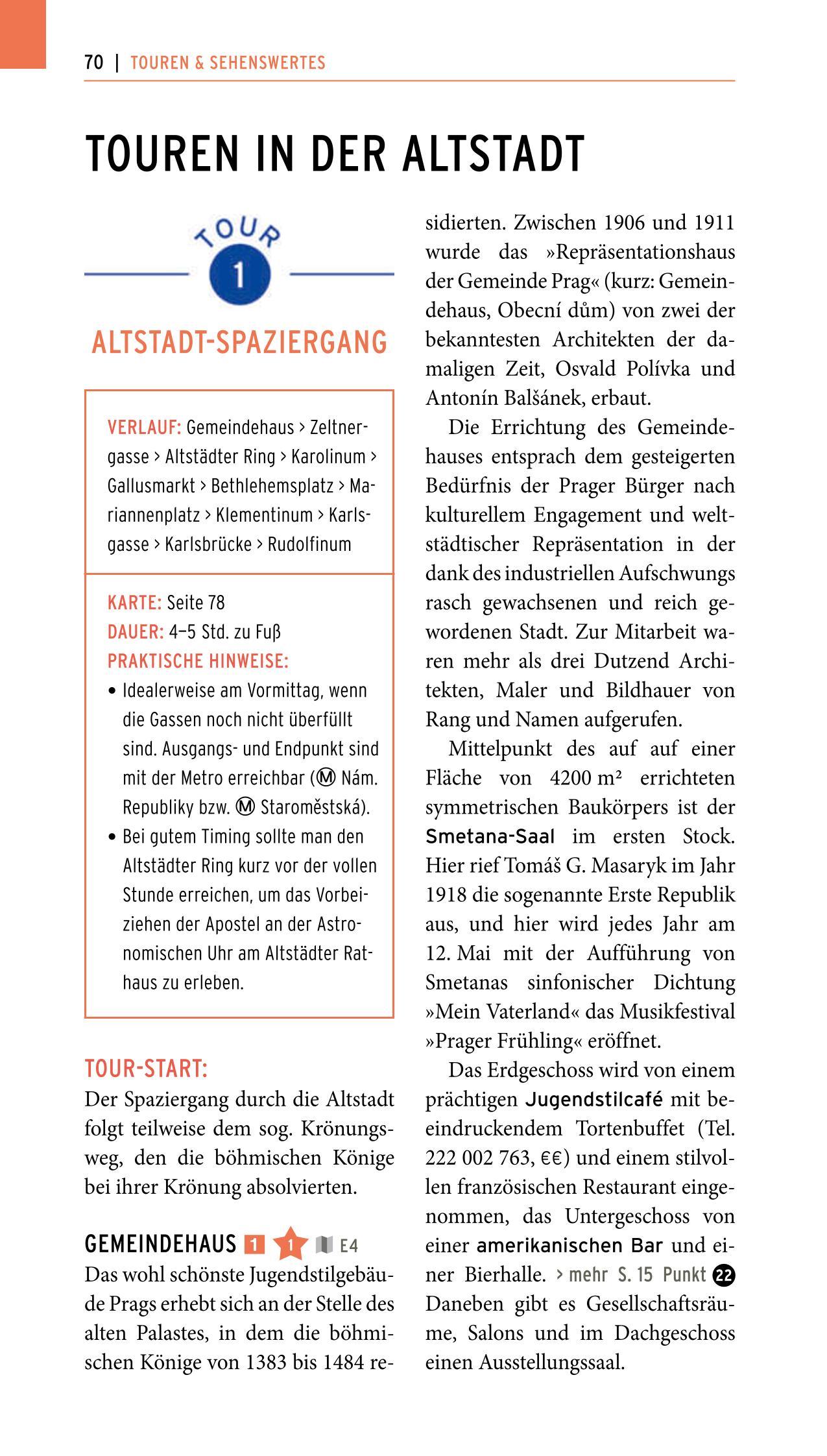 Beispielinhalt (Bild) POLYGLOTT on tour Reiseführer Prag