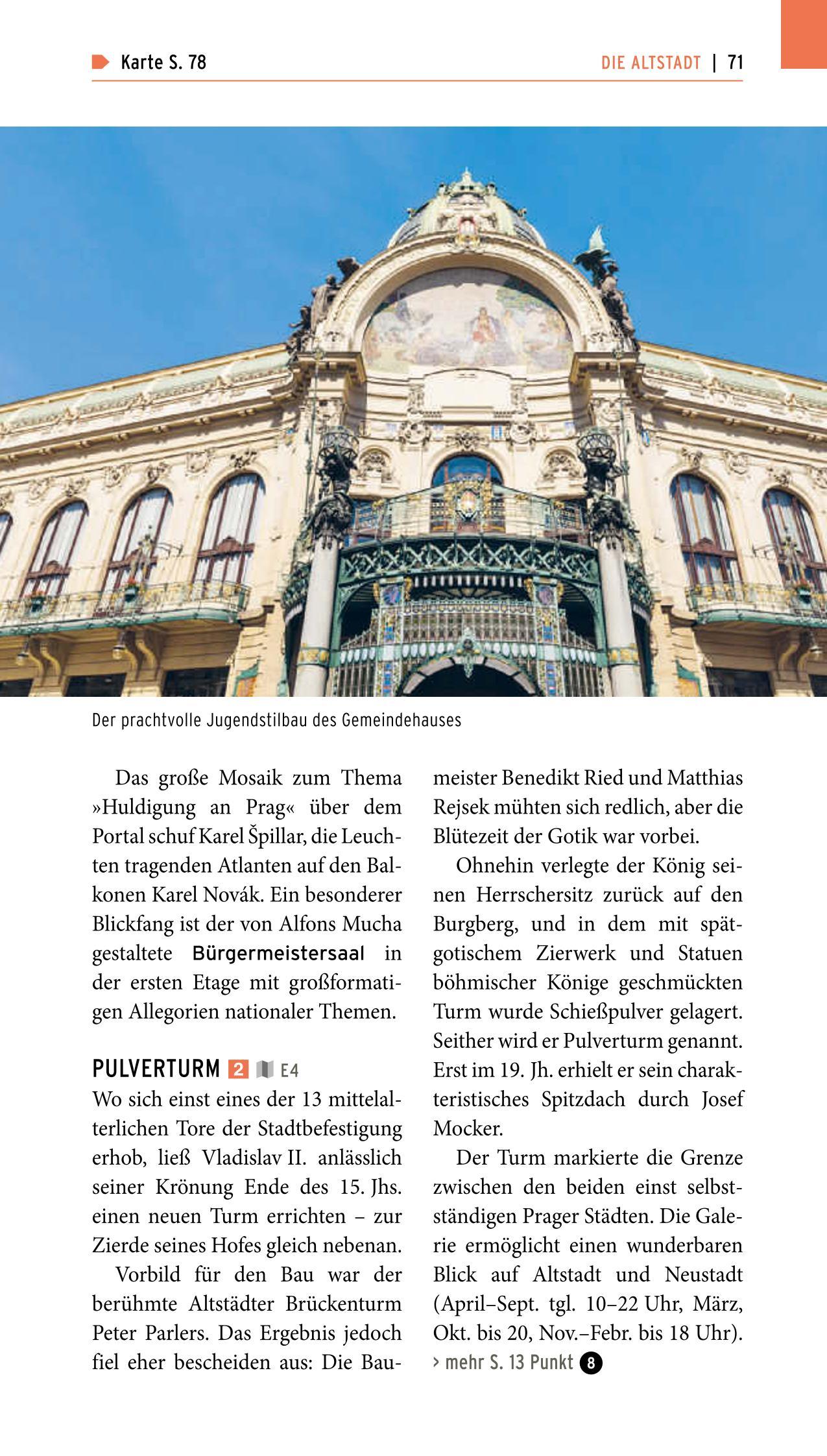 Beispielinhalt (Bild) POLYGLOTT on tour Reiseführer Prag