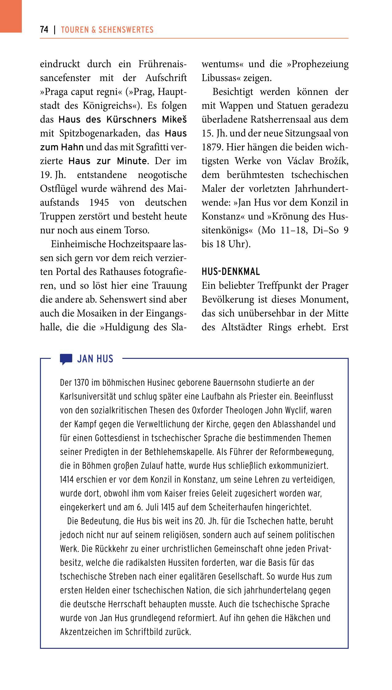 Beispielinhalt (Bild) POLYGLOTT on tour Reiseführer Prag