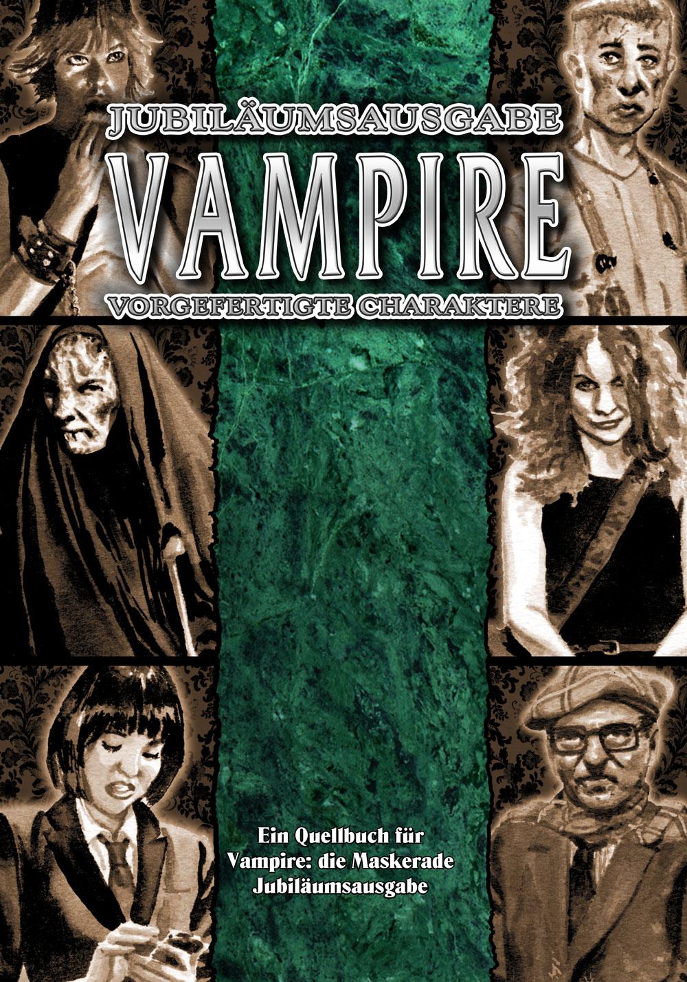 Vorderes Coverbild Vampire: Die Maskerade Vorgefertigte Charaktere (V20)