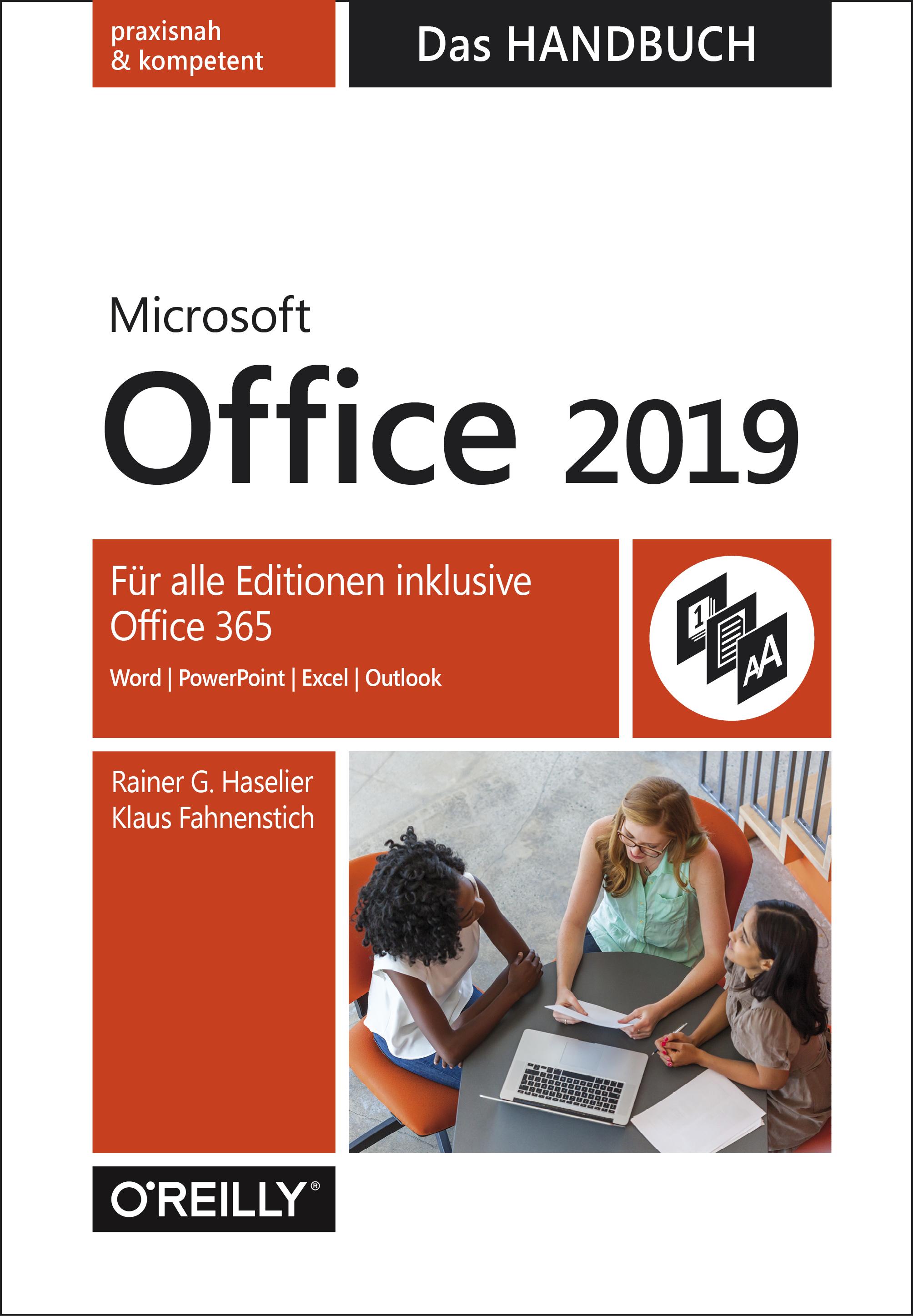 Vorderes Coverbild Microsoft Office 2019 - Das Handbuch