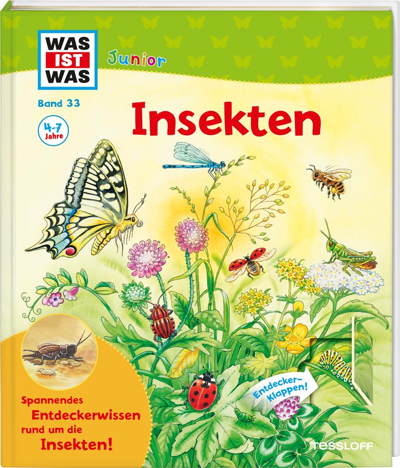 Vorderes Coverbild WAS IST WAS Junior Band 33. Insekten
