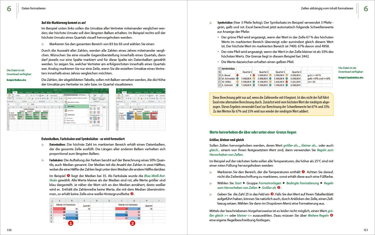 Beispielinhalt (Bild) Excel 2019 - Stufe 1: Grundlagen