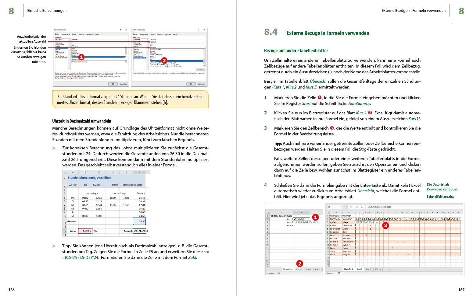 Beispielinhalt (Bild) Excel 2019 - Stufe 1: Grundlagen