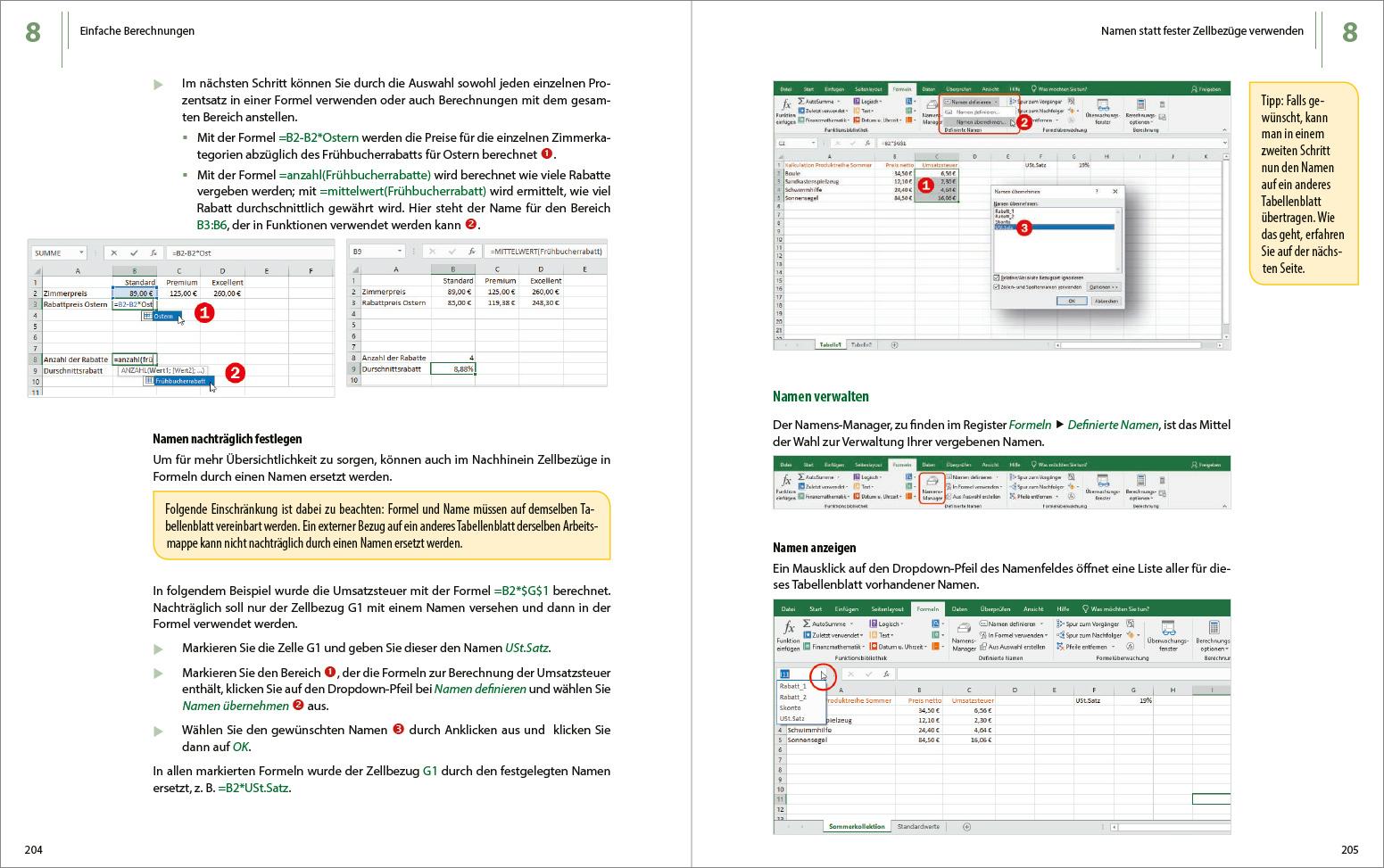 Beispielinhalt (Bild) Excel 2019 - Stufe 1: Grundlagen