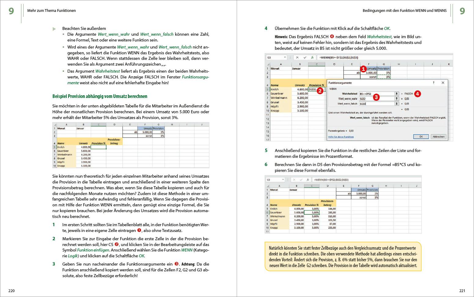 Beispielinhalt (Bild) Excel 2019 - Stufe 1: Grundlagen