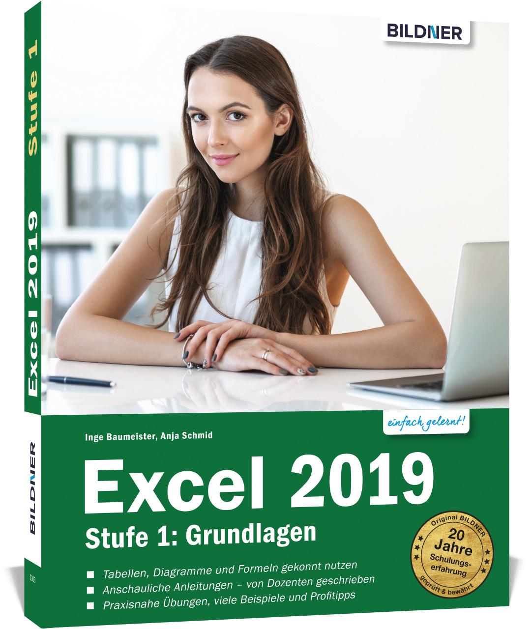 Vorderes Coverbild Excel 2019 - Stufe 1: Grundlagen