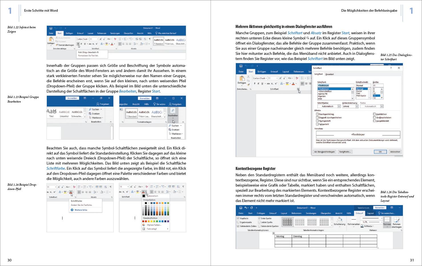 Beispielinhalt (Bild) Word 2019 - Stufe 1: Grundlagen