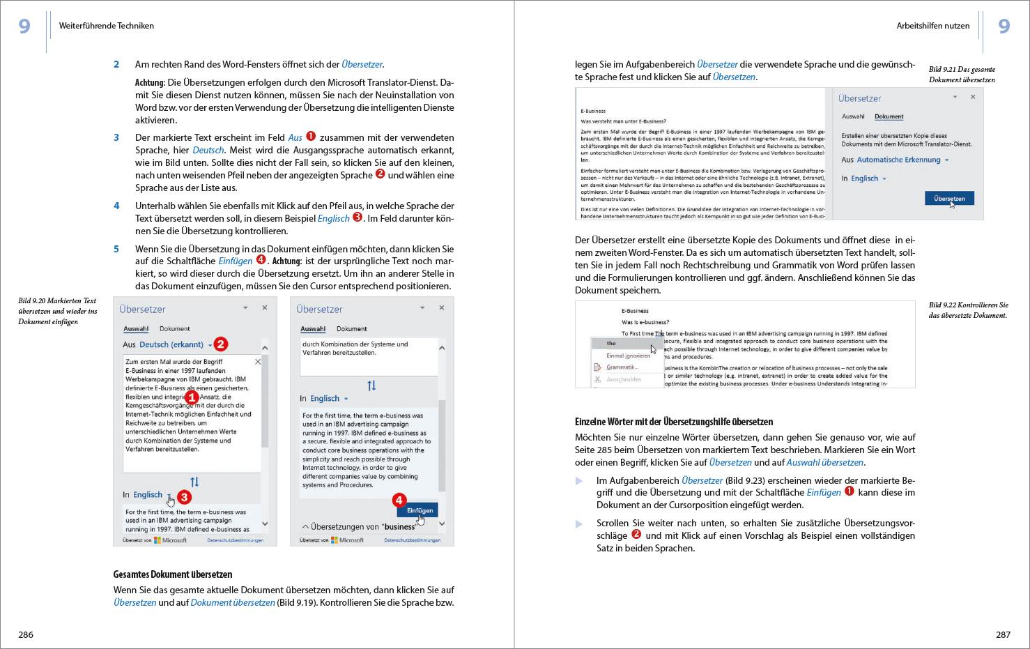 Beispielinhalt (Bild) Word 2019 - Stufe 1: Grundlagen
