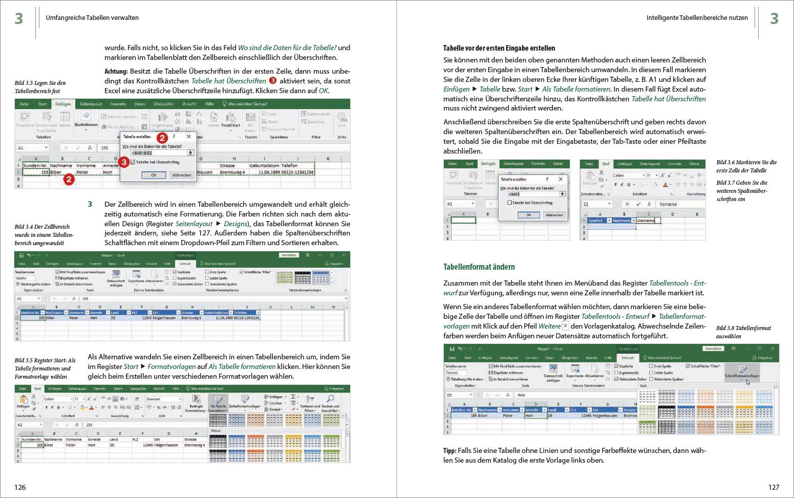 Beispielinhalt (Bild) Excel 2019 - Stufe 2: Aufbauwissen