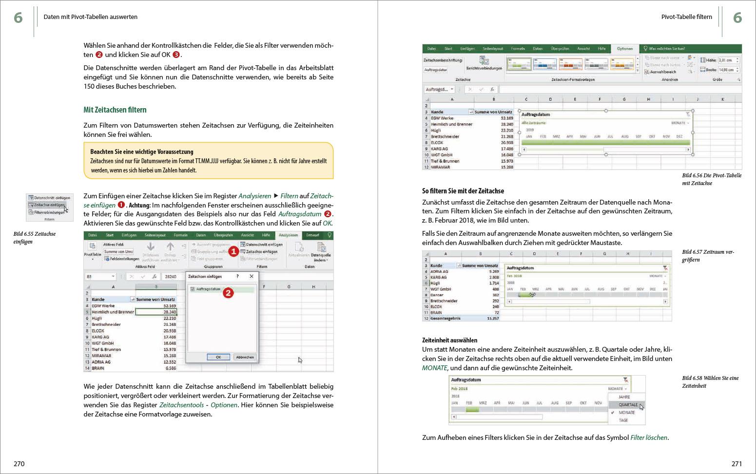 Beispielinhalt (Bild) Excel 2019 - Stufe 2: Aufbauwissen