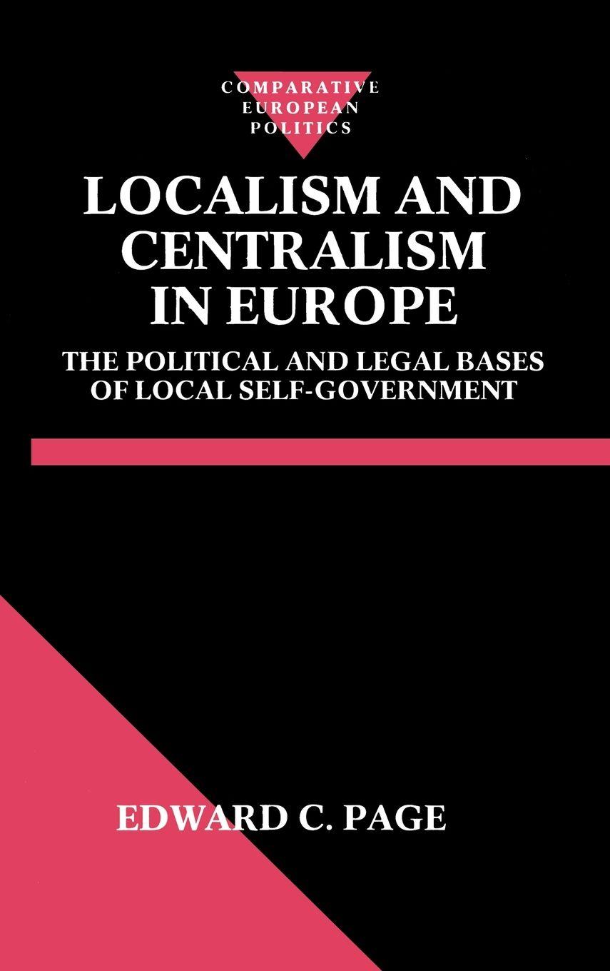 Vorderes Coverbild LOCALISM & CENTRALISM EUROPE CEP