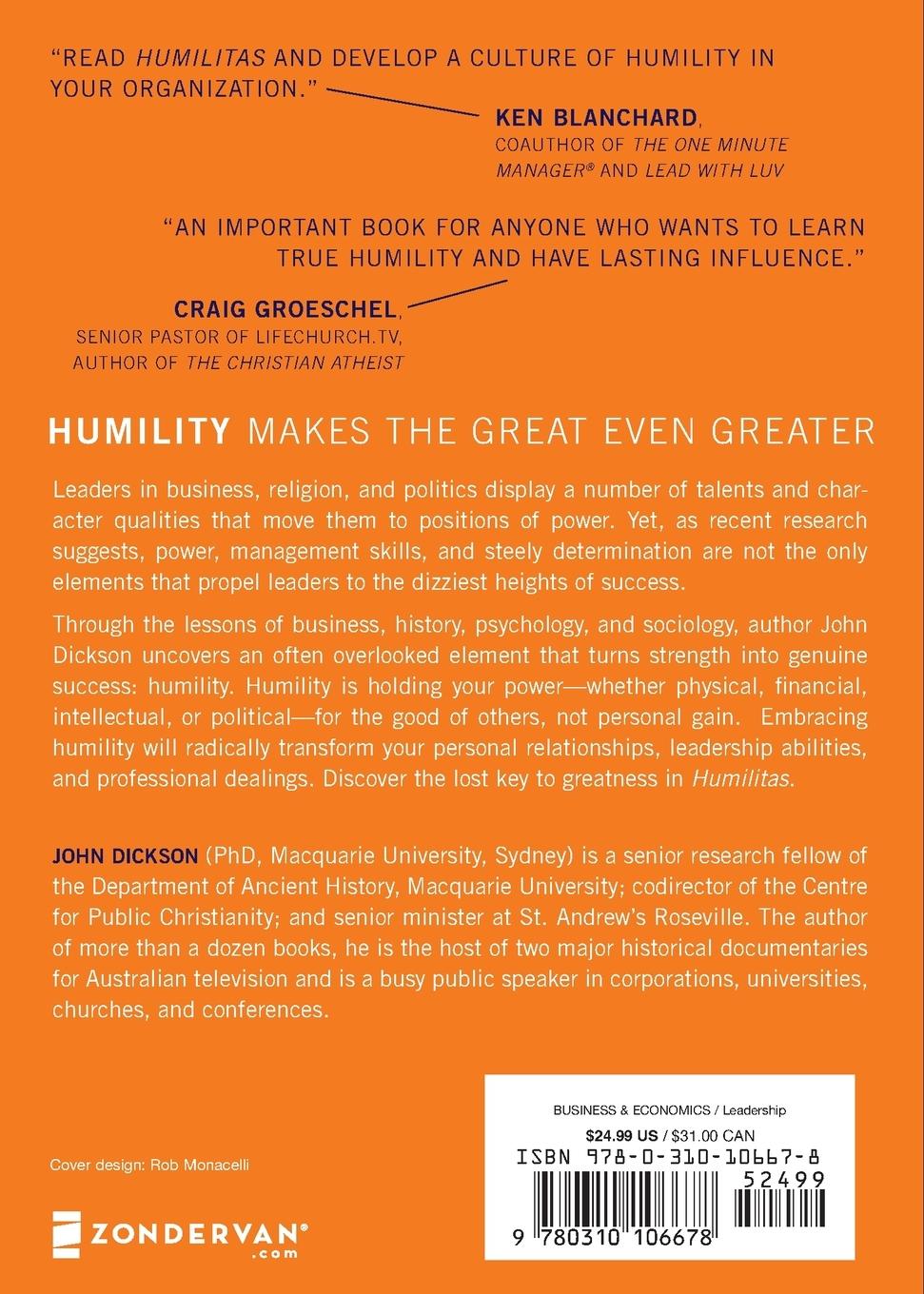 Rückseitencover The Humilitas