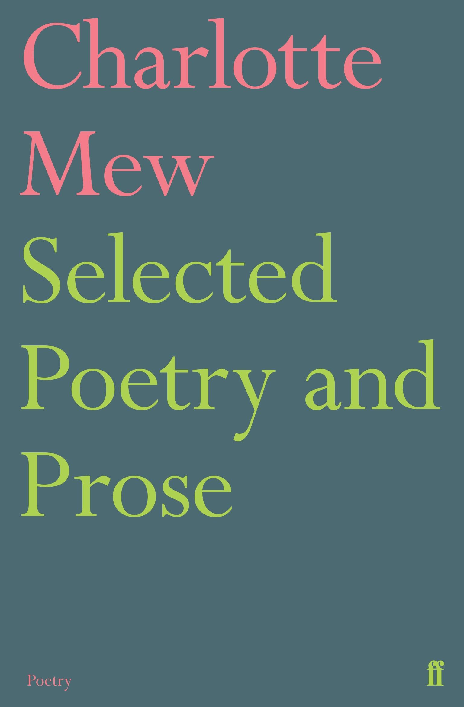 Vorderes Coverbild Selected Poetry and Prose