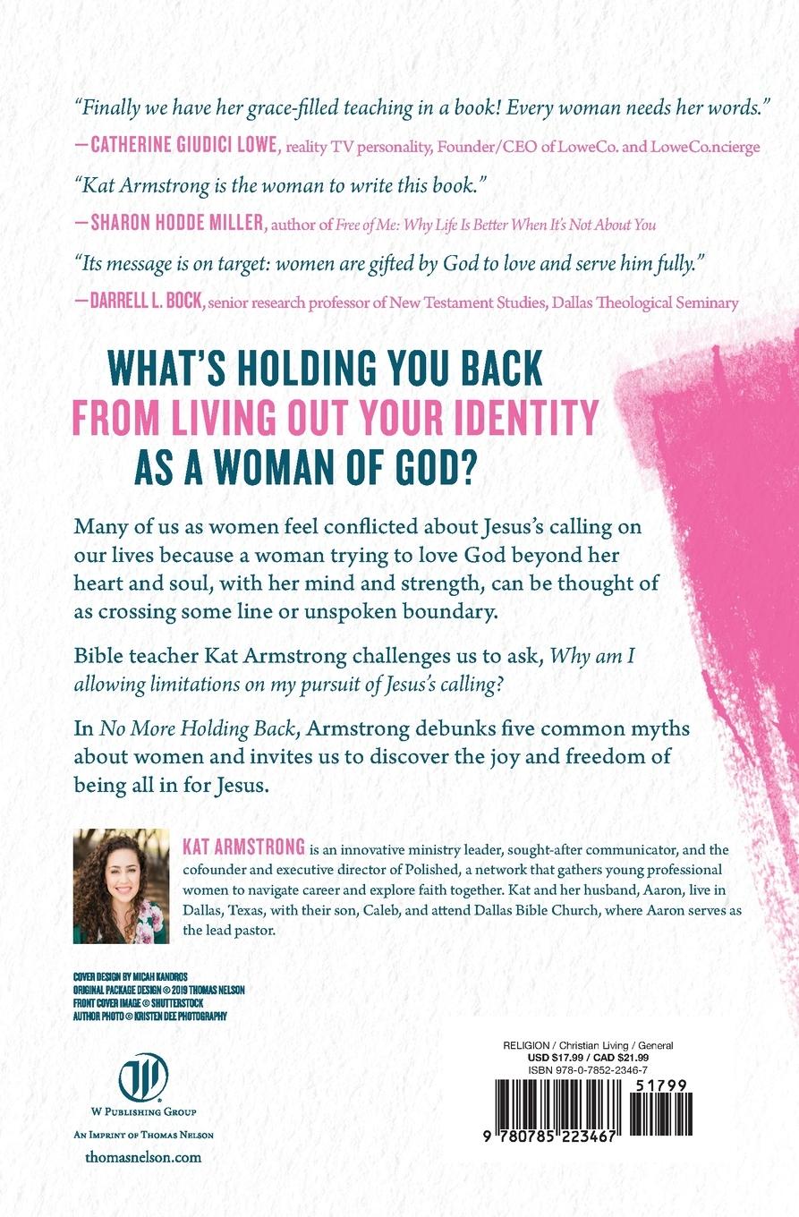 Rückseitencover No More Holding Back