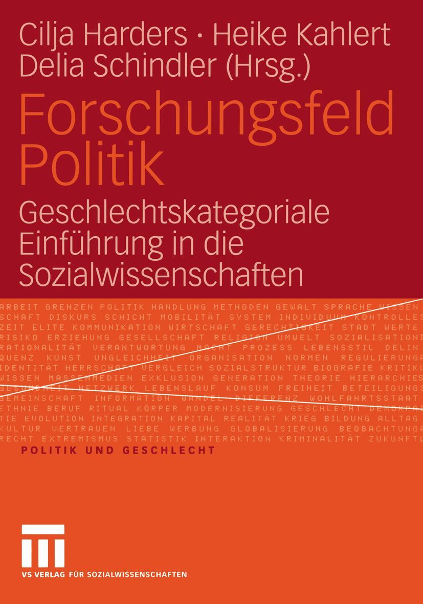 Vorderes Coverbild Forschungsfeld Politik
