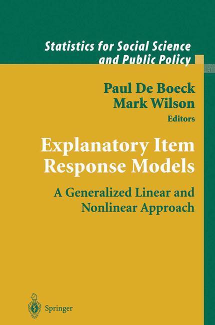 Beispielinhalt (Bild) Explanatory Item Response Models