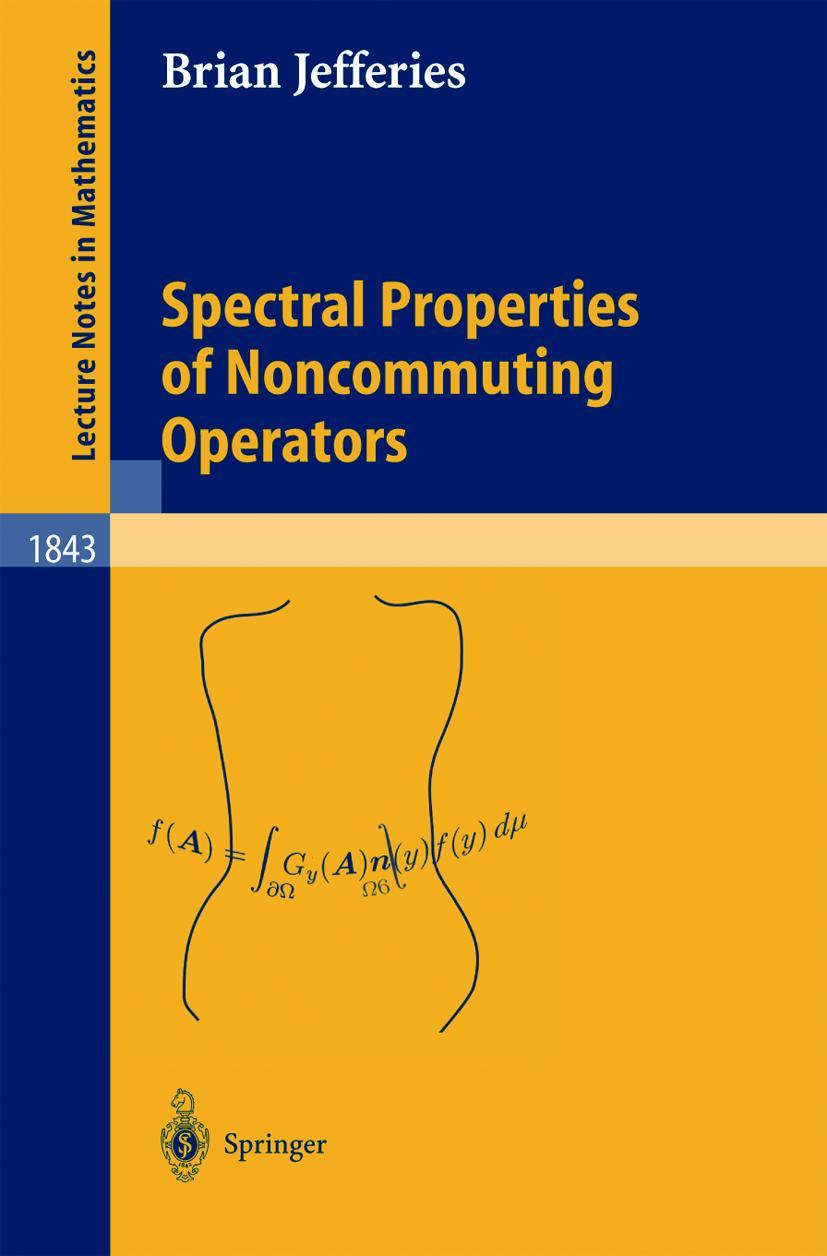 Vorderes Coverbild Spectral Properties of Noncommuting Operators