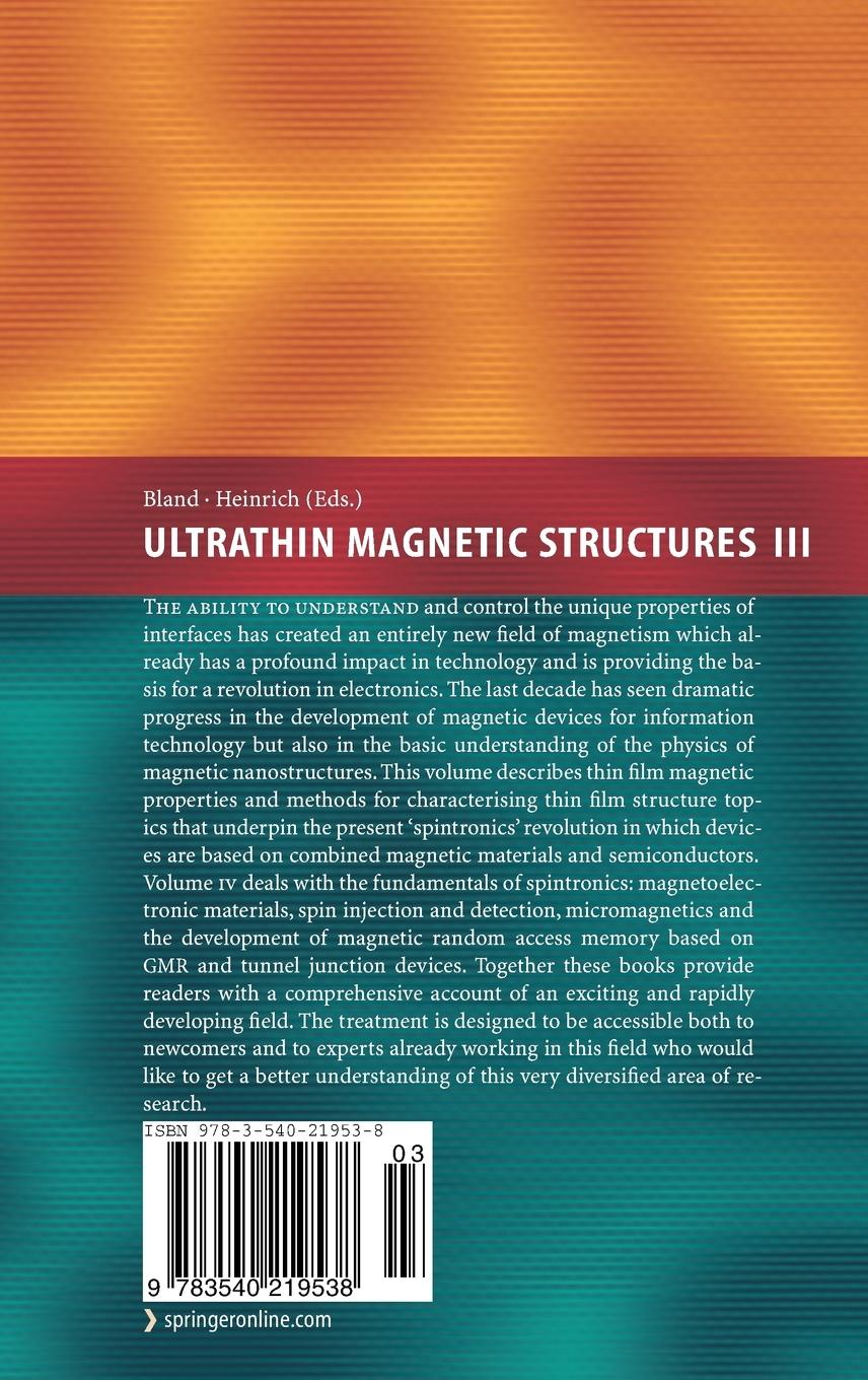 Rückseitencover Ultrathin Magnetic Structures III