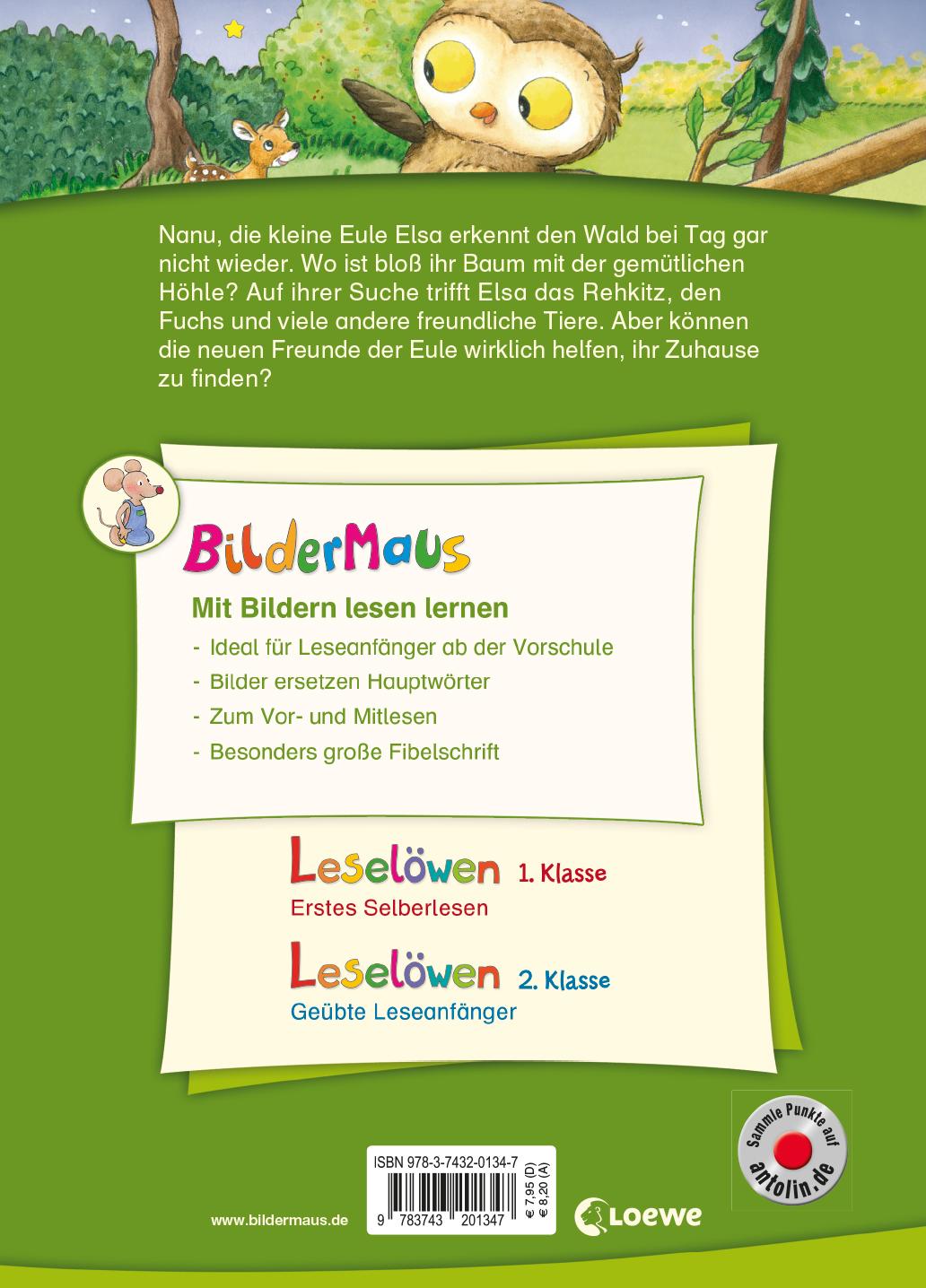 Rückseitencover Bildermaus - Die kleine Eule sucht ihr Zuhause