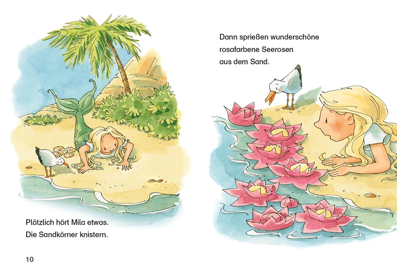 Beispielinhalt (Bild) Leselöwen 1. Klasse - Das Geheimnis des Meermädchens