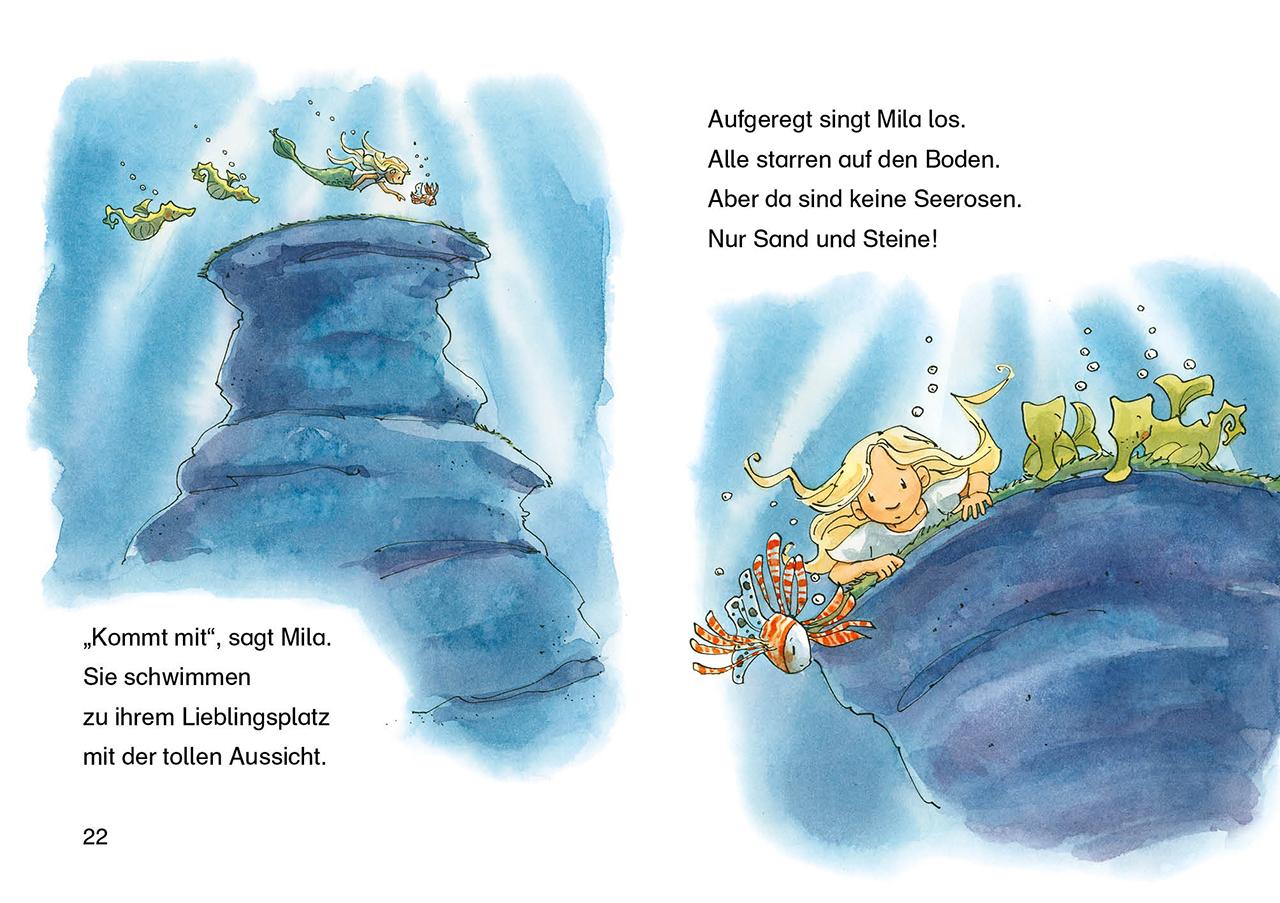 Beispielinhalt (Bild) Leselöwen 1. Klasse - Das Geheimnis des Meermädchens
