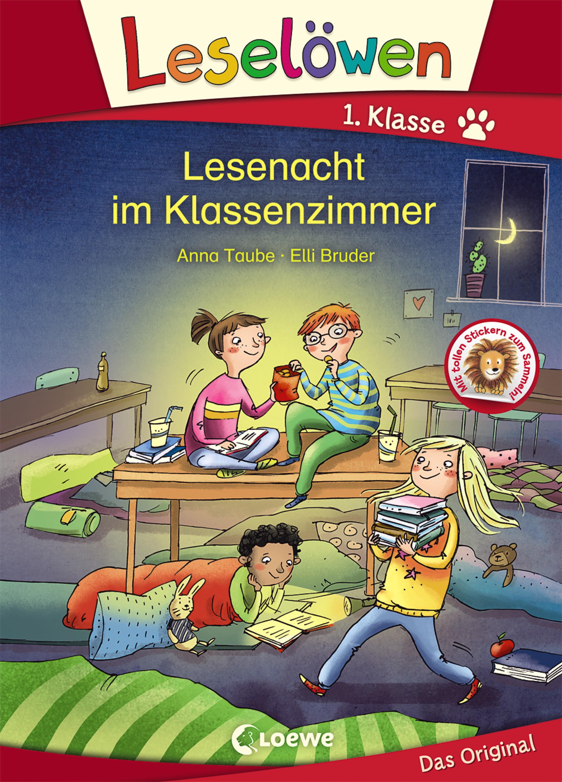 Vorderes Coverbild Leselöwen 1. Klasse - Lesenacht im Klassenzimmer