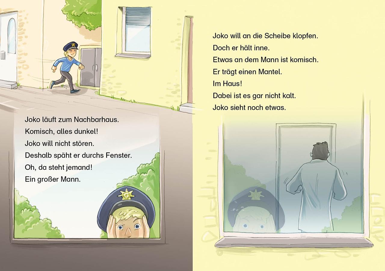 Beispielinhalt (Bild) Leselöwen 2. Klasse - Polizeigeschichten