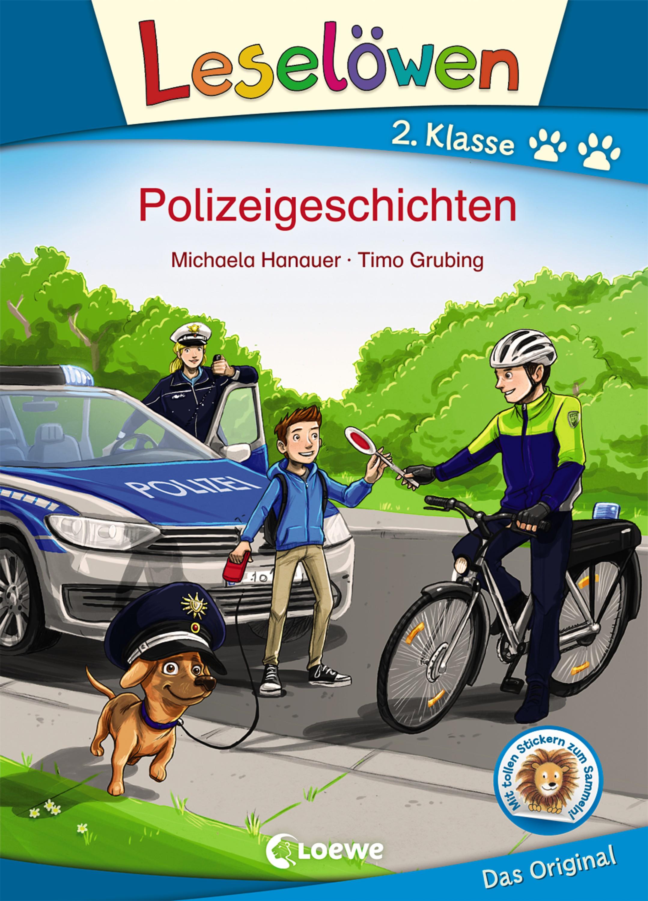 Vorderes Coverbild Leselöwen 2. Klasse - Polizeigeschichten