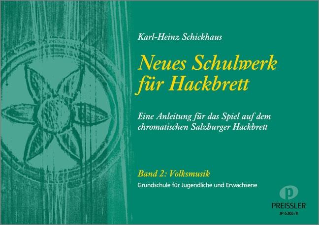 Vorderes Coverbild Neues Schulwerk für Hackbrett. Teil 2: Volksmusik