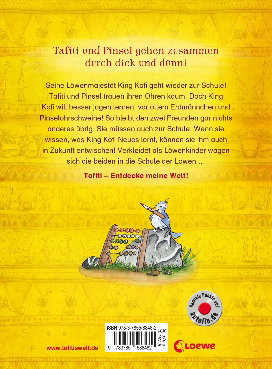 Rückseitencover Tafiti und die Löwen-Schule