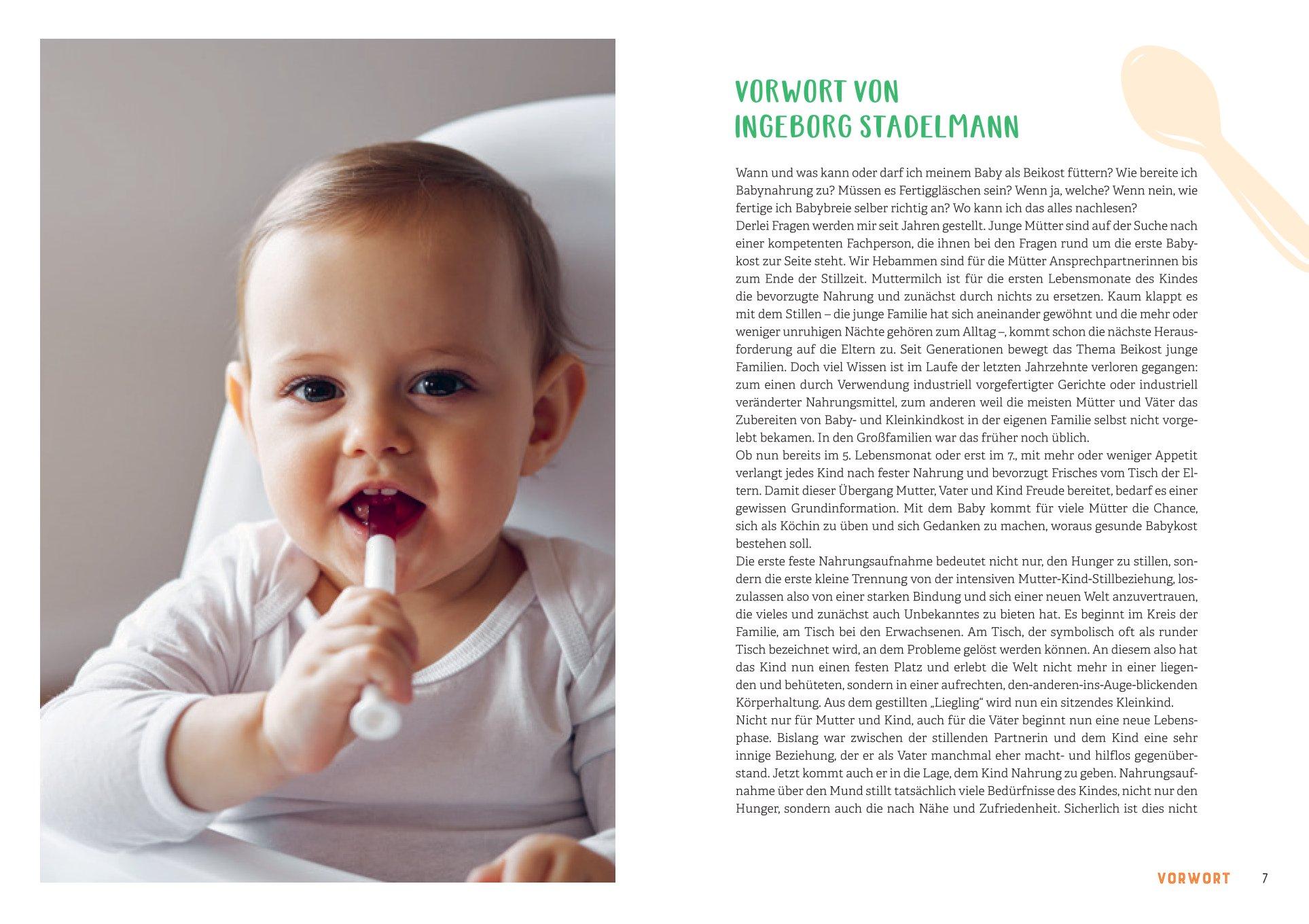Beispielinhalt (Bild) Das große Buch von Babybrei & Beikost