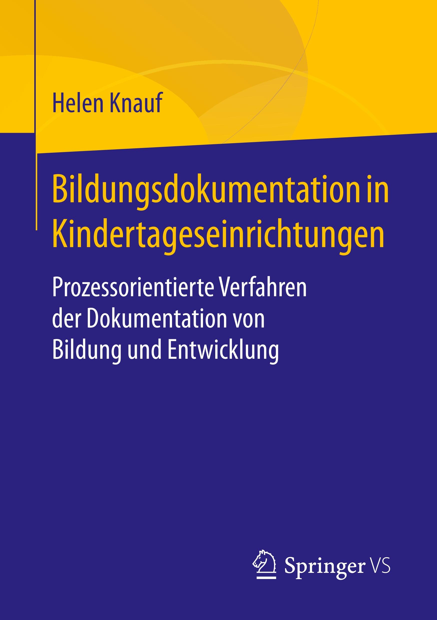 Vorderes Coverbild Bildungsdokumentation in Kindertageseinrichtungen