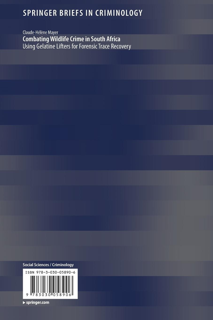 Rückseitencover Combating Wildlife Crime in South Africa