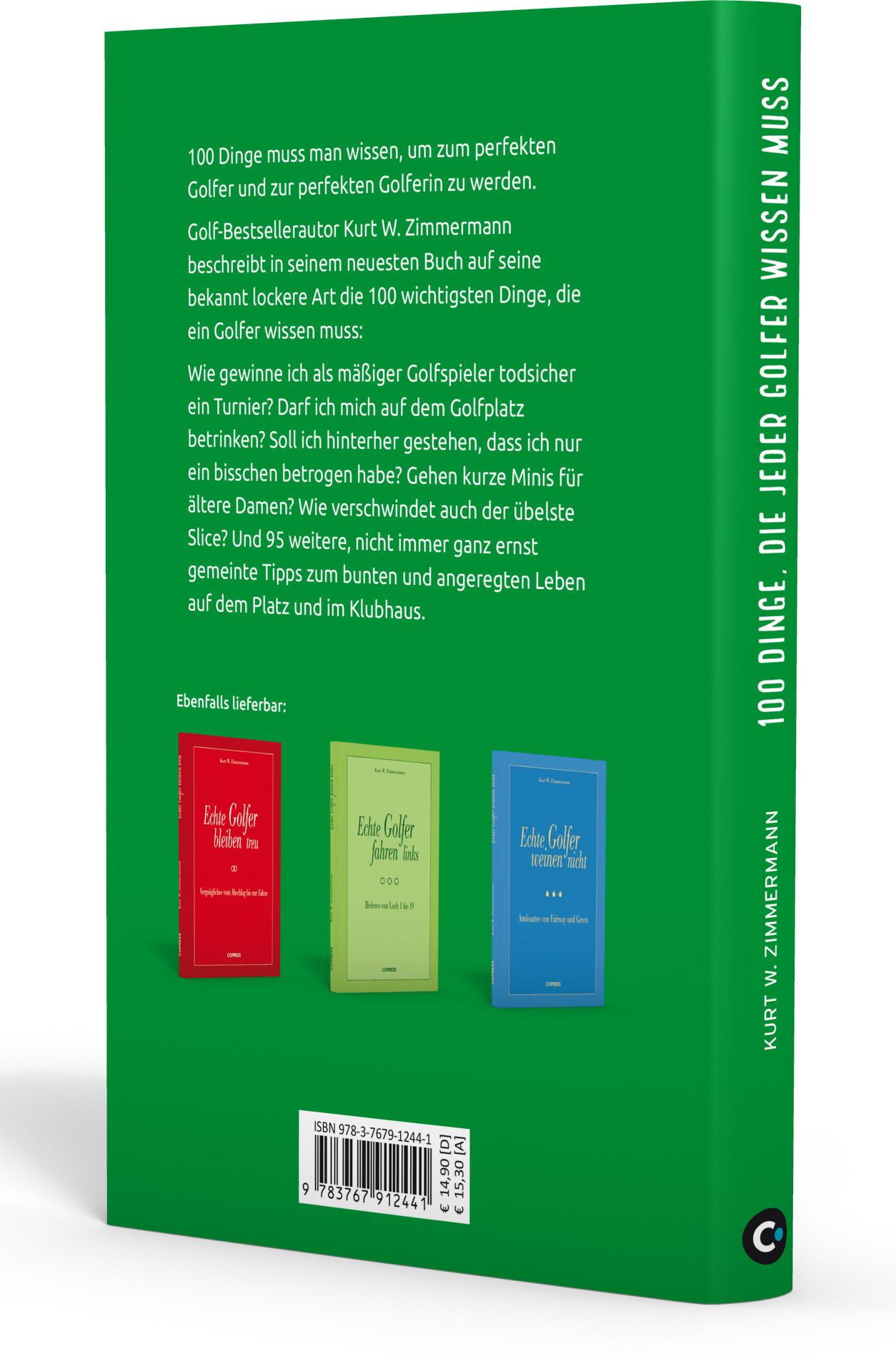 Rückseitencover 100 Dinge, die jeder Golfer wissen muss