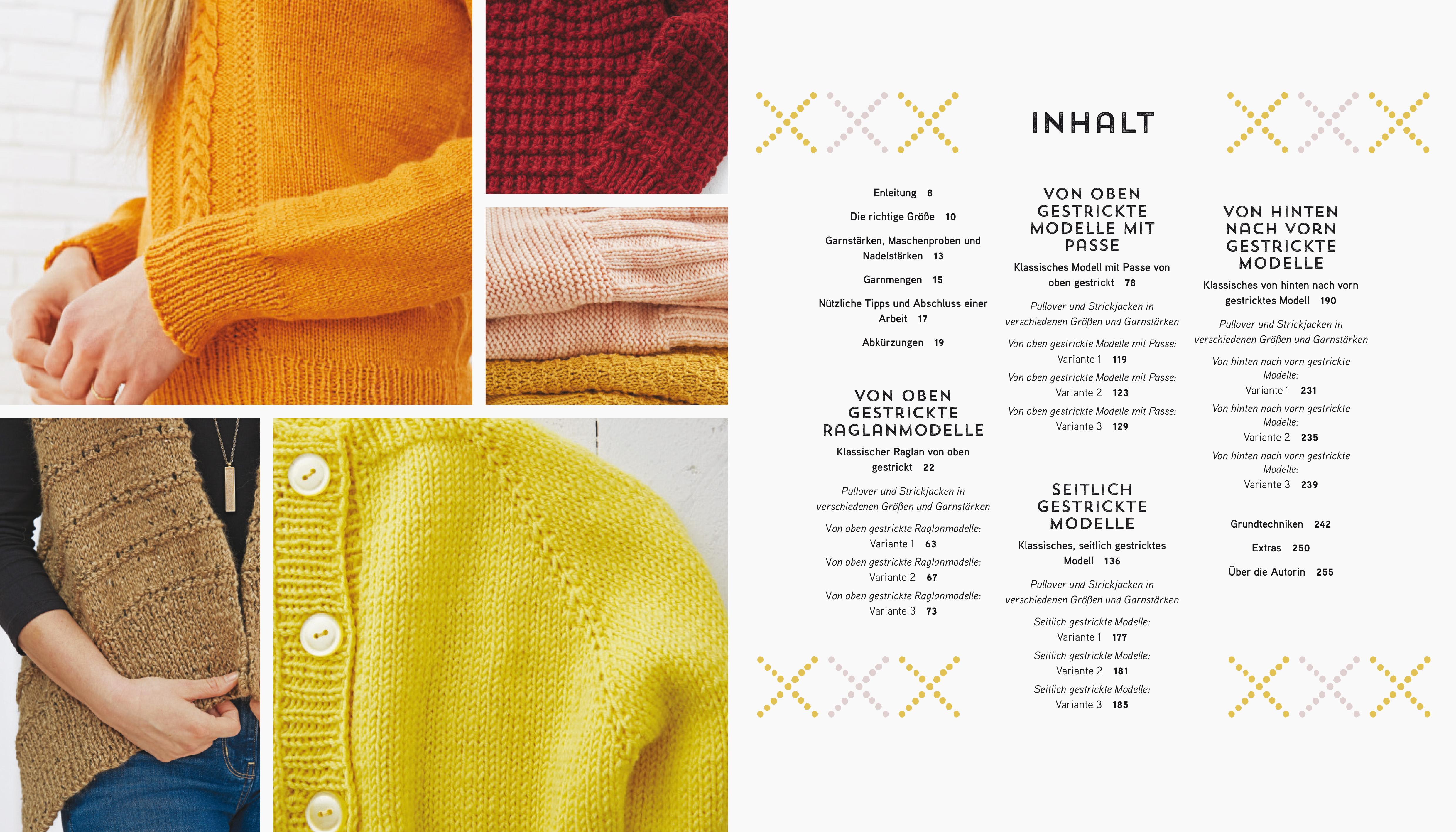 Beispielinhalt (Bild) Am Stück gestrickt